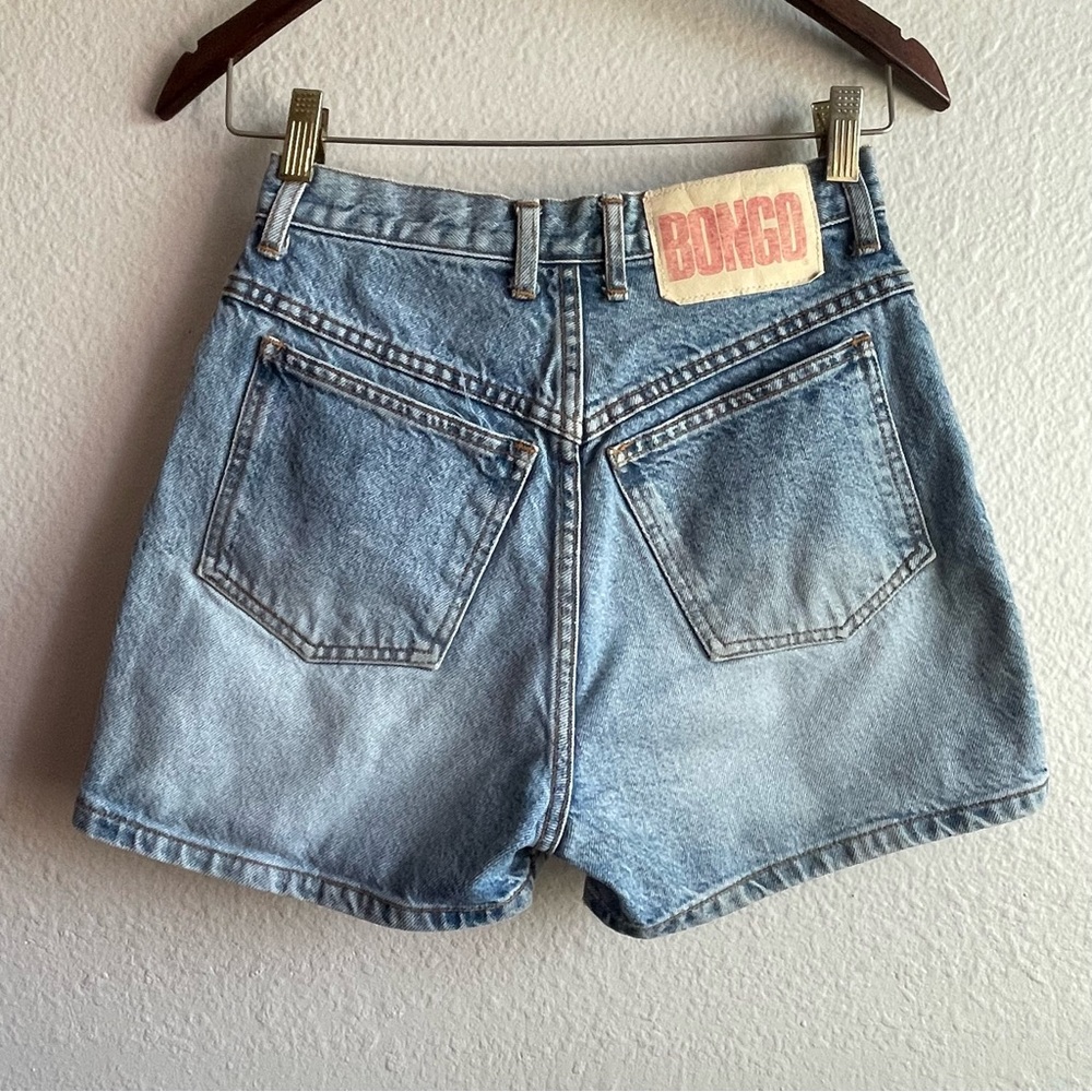Vintage 90s Bongo High-Rise Light Wash Denim Shorts